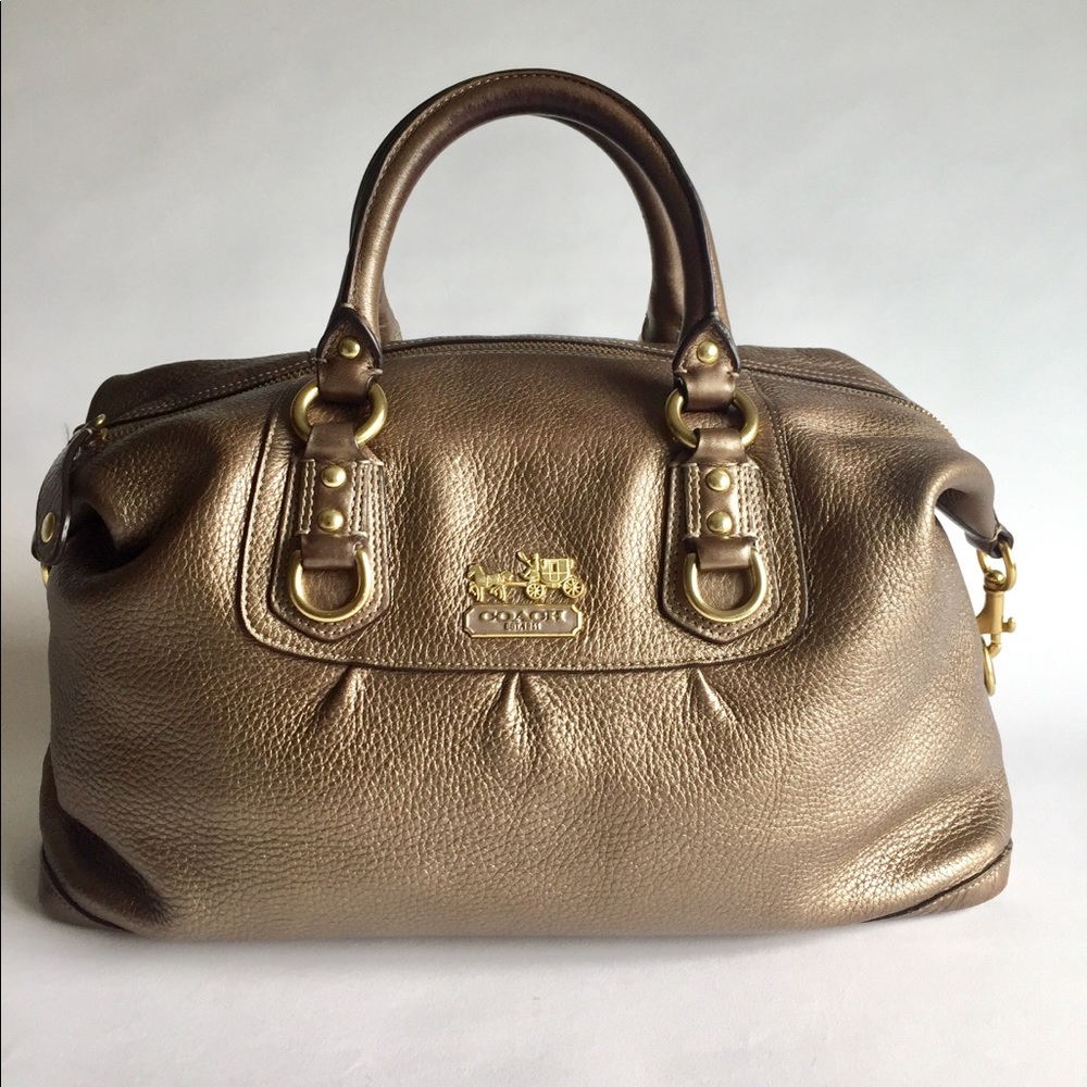 Coach Gold Leather Tote